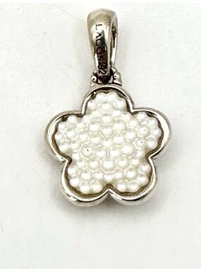 Lagos Small Silver & Mother Of Pearl “ Love Me Not” Pendant / Charm
